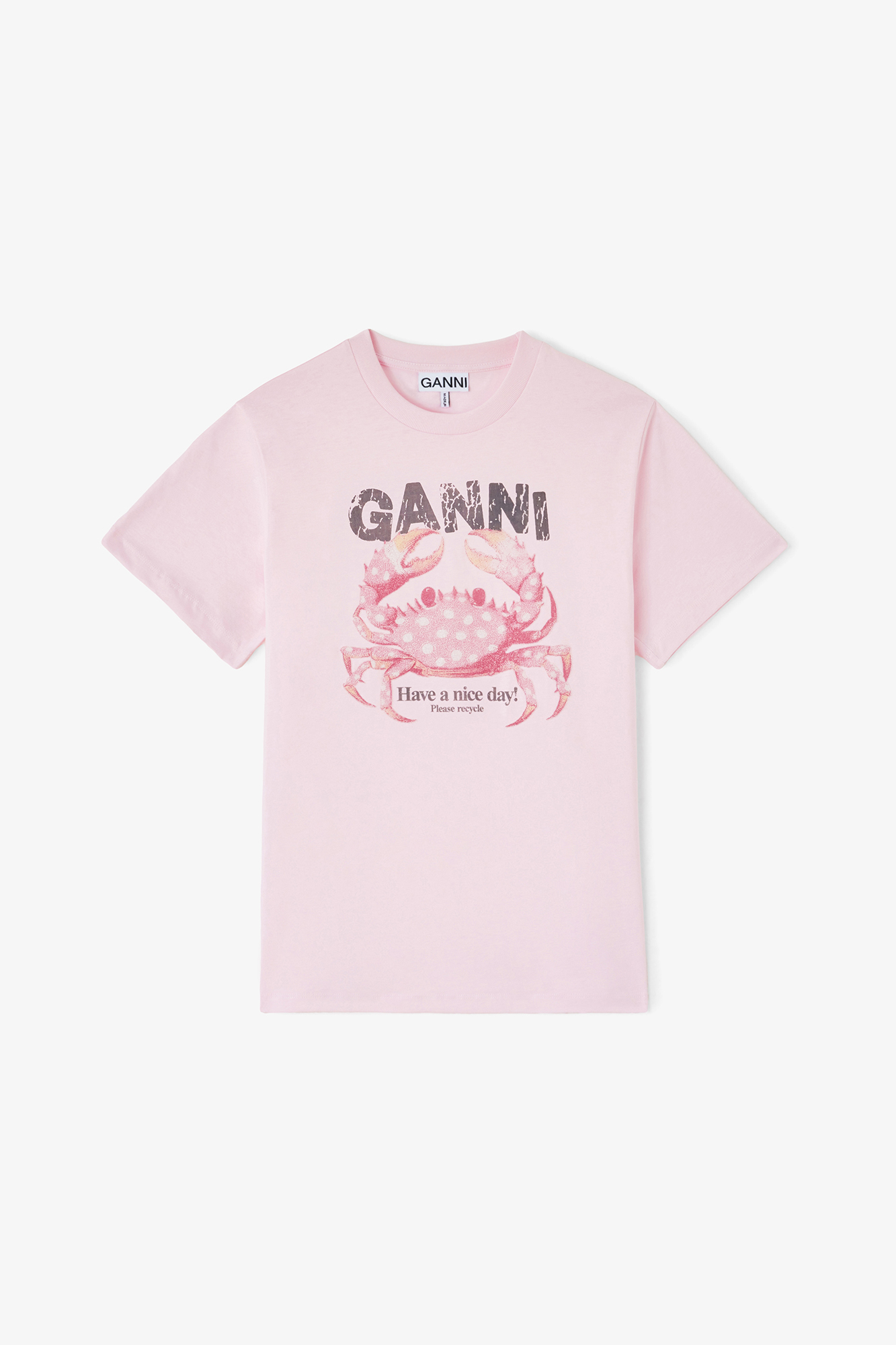 T-shirt with Crab | GANNI US