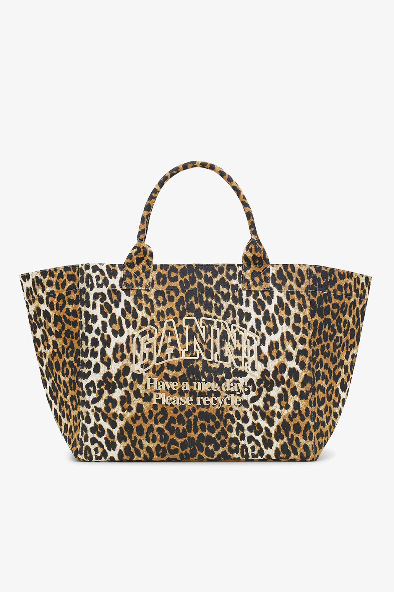 Leopard ヒョウ トートバッグ XXL | GANNI (Global)